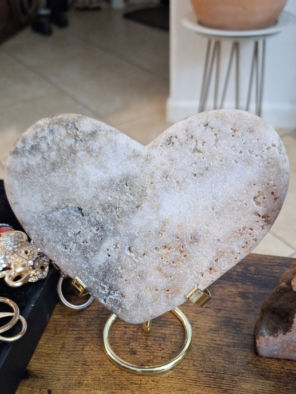 Light Pink Amethyst Heart